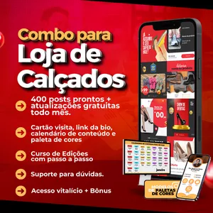 Imagem de capa para o Curso online Combo para Loja de Calçados