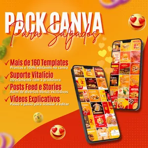 Imagem do curso Pack Canva Para Salgados