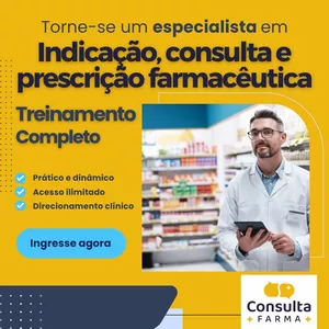 Imagem de capa para o Curso online CURSO DE CONSULTA, INDICAÇÃO E PRESCRIÇÃO FARMACÊUTICA 