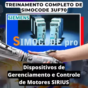 Imagem de capa para o Ebook SIMOCODE PRO 3UF70 do básico ao Avançado TREINAMENTO Completo MODO ESPECIALISTA + BRINDE Ebook