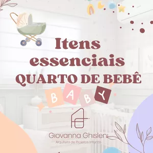Imagem de capa para o Ebook Itens essenciais quarto de bebê - Giovanna Ghisleni
