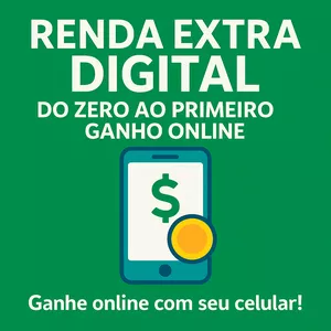 Imagem de capa para o Ebook Renda Extra Digital: Do Zero ao Primeiro Ganho Online ✅