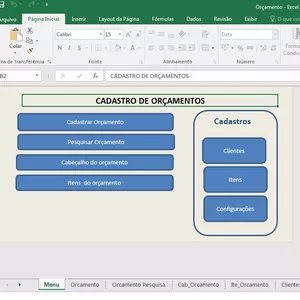 Imagem de capa para o Ebook Planilha de orçamento