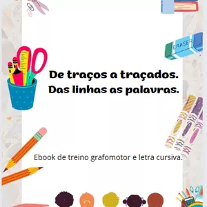 Imagem de capa para o Ebook De traços a traçados, das linhas as palavras. 