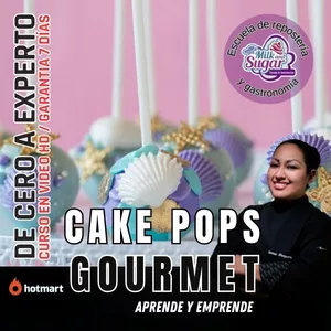 Imagen de portada para Curso online CURSO CAKE POPS GOURMET