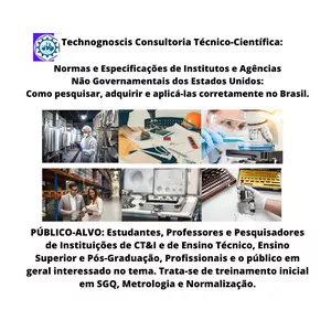 Imagem de capa para o Curso online  Normas e Especificações de Institutos e Agências Não Governamentais dos Estados Unidos: como pesquisá-las e aplicá-las corretamente no Brasil.