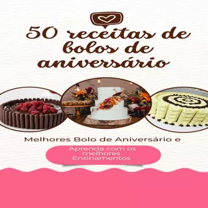 Imagem do curso 50 receitas de bolos de aniversário 