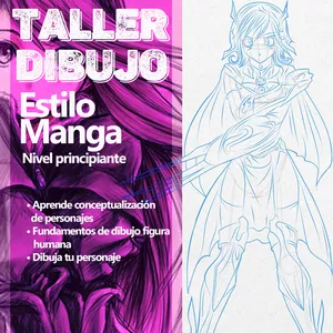 Imagen de portada para Evento online Taller Dibujo Estilo Manga (Principiante)