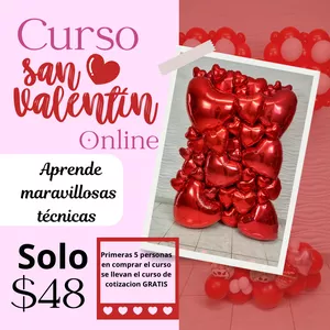Imagen de portada para Curso online CURSO GLOBOS SAN VALENTINE