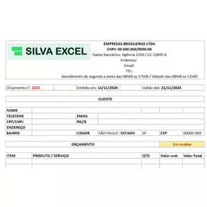 Imagem de capa para o Ebook Nota fiscal / Orçamento