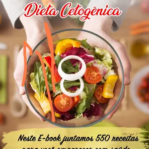 Imagem de capa para o Ebook Dieta Cetogênica - 550 receitas 