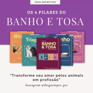 Imagem de capa para o Ebook Os 4 pilares do Banho e Tosa