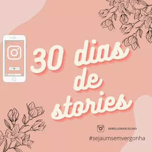 Imagem de capa para o Ebook 30 dias de tópicos que pode abordar em seus stories 