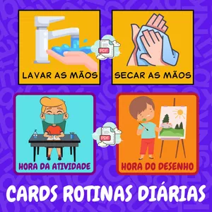 Imagem de capa para o Ebook CARDS ROTINAS DIÁRIAS