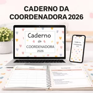 Imagem de capa para o Ebook Caderno do Coordenadora Pedagógica e Orientadora Escolar – 2026/Planner