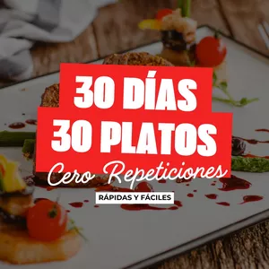 Imagen de portada para Curso online 30 Días, 30 Platos — Cero repeticiones
