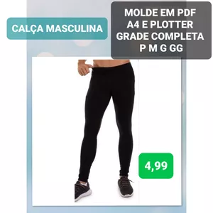 Imagem de capa para o Ebook MOLDE EM PDF CALÇA MASCULINA 
