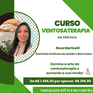 Imagem do curso VENTOSATERAPIA NA PRÁTICA