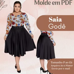 Imagem de capa para o Ebook MOLDE EM PDF SAIA GODÊ