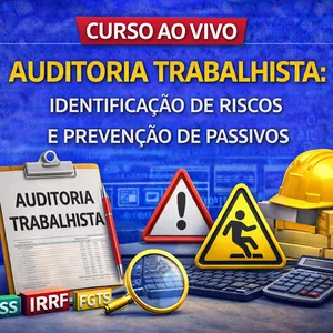 Imagem do curso Ao Vivo - 27 a 28/08/2026 - AUDITORIA TRABALHISTA: IDENTIFICAÇÃO DE RISCOS E PREVENÇÃO DE PASSIVOS