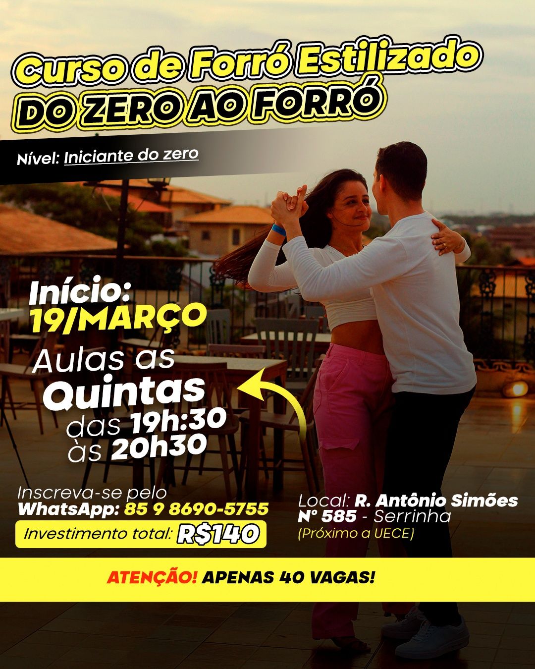 Aulas de forró em fortaleza