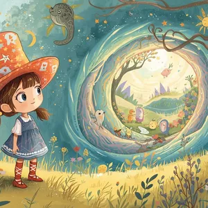 Imagen de portada para Ebook Descubre y pinta: Historias mágicas para niños curiosos