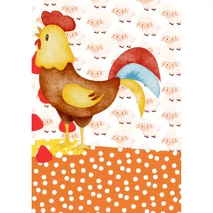 Imagem de capa para o Ebook O Galo Lulu - Coleção Papel de Carta para Impressão