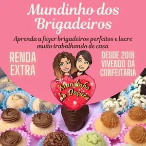 Imagem de capa para o Ebook Delícias Lucrativas: Desvendando os Segredos dos Brigadeiros Gourmets para uma Renda Extra Irresistível!