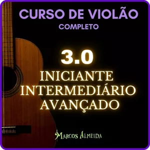 Imagem do curso Curso de Violão Completo 3.0 - Iniciante, Intermediário e Avançado - Marcos Almeida