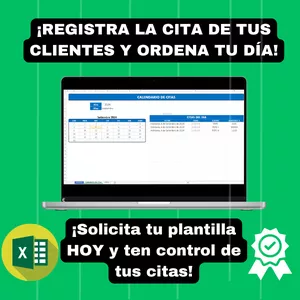 Imagen de portada para Curso online Organizador de Citas en Excel