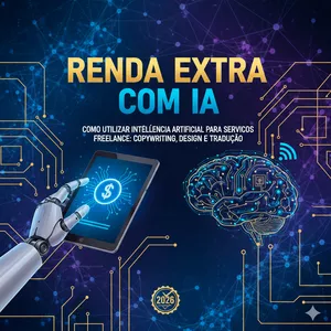 Imagem de capa para o Ebook Renda extra com IA 2026