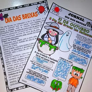 Imagem de capa para o Ebook JORNAL - DIA DAS BRUXAS