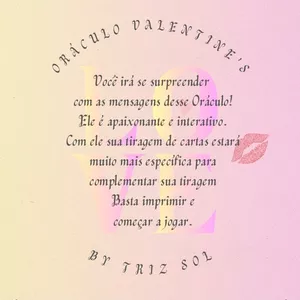 Imagem de capa para o Ebook Oráculo Valentine's Baralho 40 cartas 