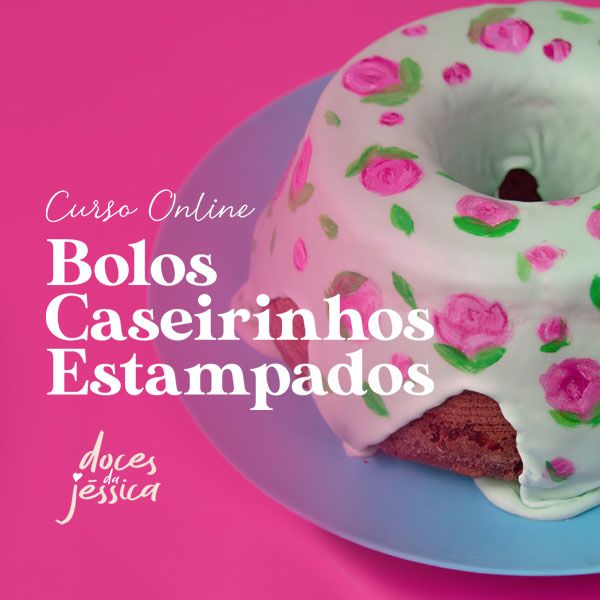 Imagem do curso Curso Bolo Caseirinho com Cobertura Estampada - Doces da Jéssica