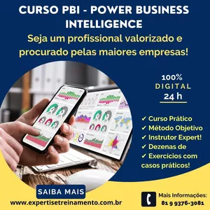 Imagem de capa para o Curso online Curso Power BI - Power Business Intelligence