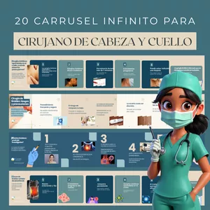 Imagen de portada para Curso online 20 CARRUSEL INFINITO EDITABLE - Cirujano de Cabeza y Cuello