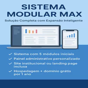 Imagem de capa para o Curso online Sistema Modular Max — Solução Completa com Expansão Inteligente + Site Profissional