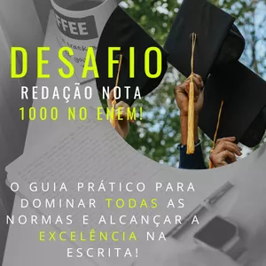 Imagem de capa para o Ebook Desafio redação nota 1000 no Enem!