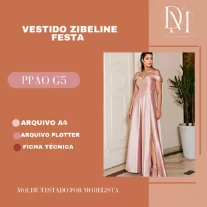 Imagem de capa para o Ebook VESTIDO ZIBELINE FESTA 