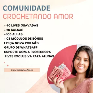 Imagem de capa para o Curso online Comunidade Crochetando Amor