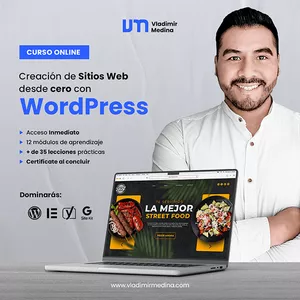 Imagen de portada para Curso online Curso de Creación de Sitios Web desde cero con WordPress