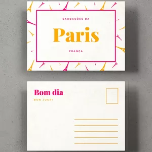 Imagem de capa para o Ebook Postal de Viagem PT | Paris