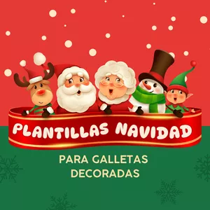 Imagen de portada para Ebook PACK PLANTILLAS NAVIDAD - GALLETAS DECORADAS