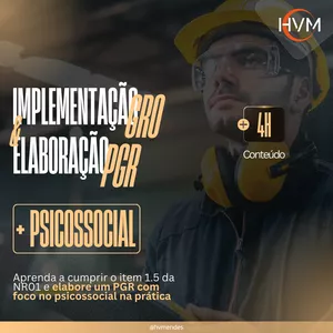 Imagem do curso GRO com PSICOSSOCIAL e PGR na prática
