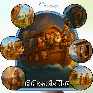 Imagem de capa para o Ebook Luva de História - A Arca de Noé.