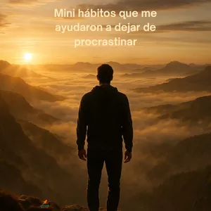 Imagen de portada para Ebook Mini hábitos que me ayudaron a dejar de procrastinar
