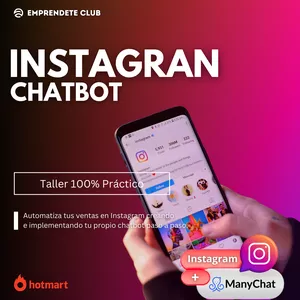 Imagen de portada para Curso online Instagram ChatBot 🤖💸