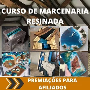 Imagem de capa para o Ebook Curso de Marcenaria Resinada