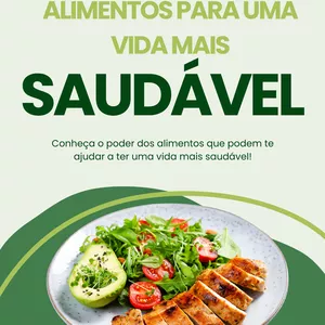 Imagem de capa para o Ebook Alimentos para uma Vida Mais Saudável