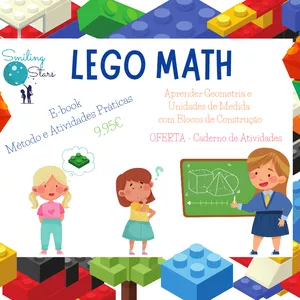 Imagem de capa para o Ebook Lego Math Aprender Geometria e Unidades de Medida com Lego